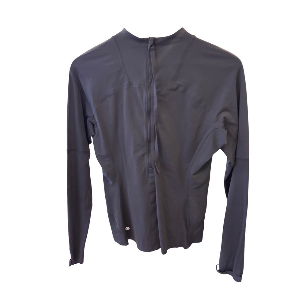 Lululemon Quickflash Pullover - Charcoal Gray Siz… - image 2